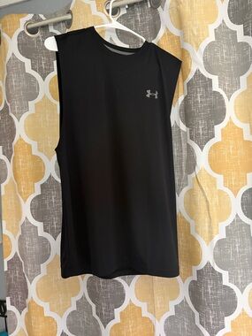 Under Armour Black Muscle Tank Top - Men's Sleeveless Performance